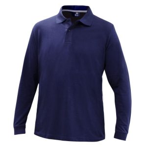 Polera Polo Confort Spandex Manga Larga Hombre