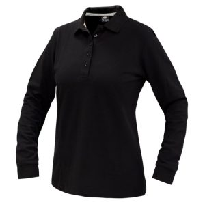 Polera Polo Confort Spandex Manga Larga Mujer