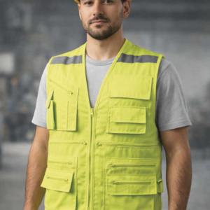 Chaleco Geólogo Poplin Con Cintas Reflectantes