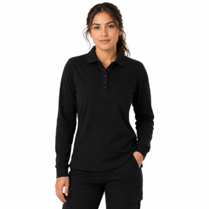 Polera Pique Cuello Polo Confort Spandex