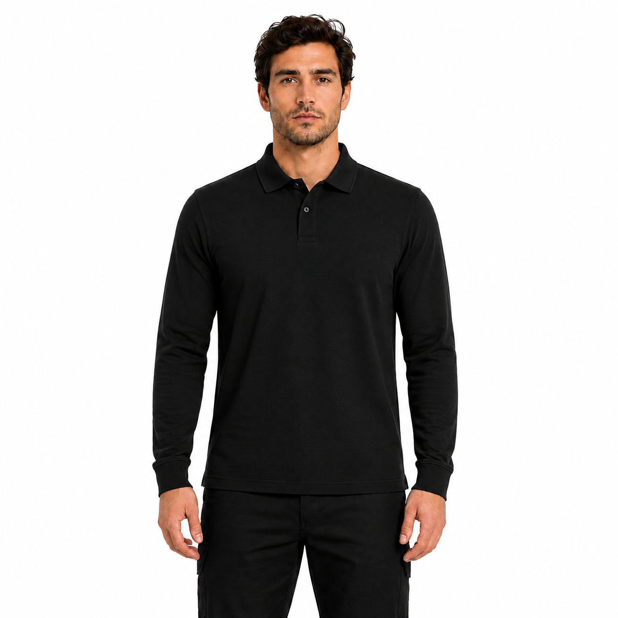 Polera Pique Premium Manga Larga - Imagen 5