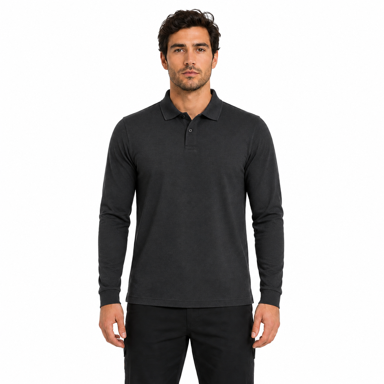 Polera Pique Premium Manga Larga - Imagen 3